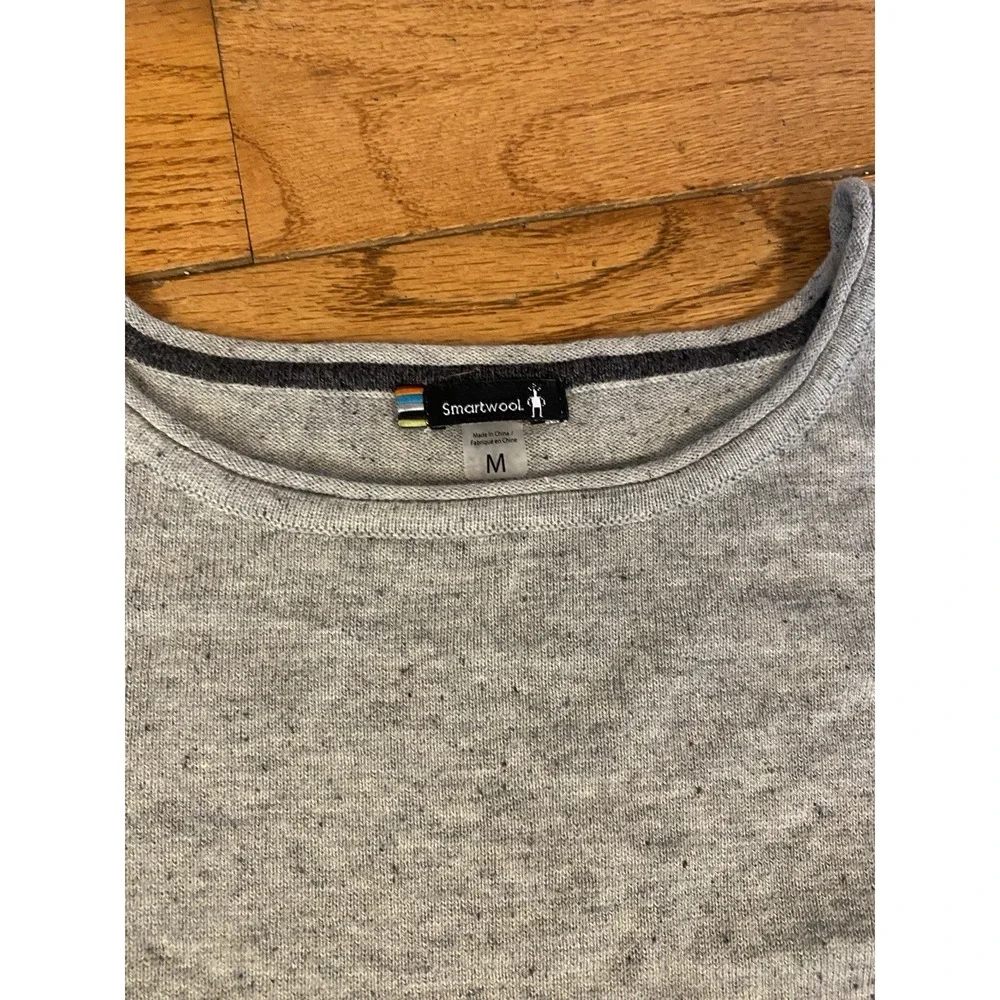 Smartwool Shadow Pine Colorblock Merino Wool Blend Crew Sweater Women's Medium